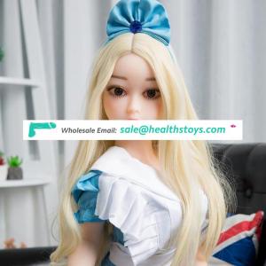Yinyin-100cm Lifelike Beautiful Artificial Hairy Vagina Breasts Full Real Silicone Blonde sex doll for men